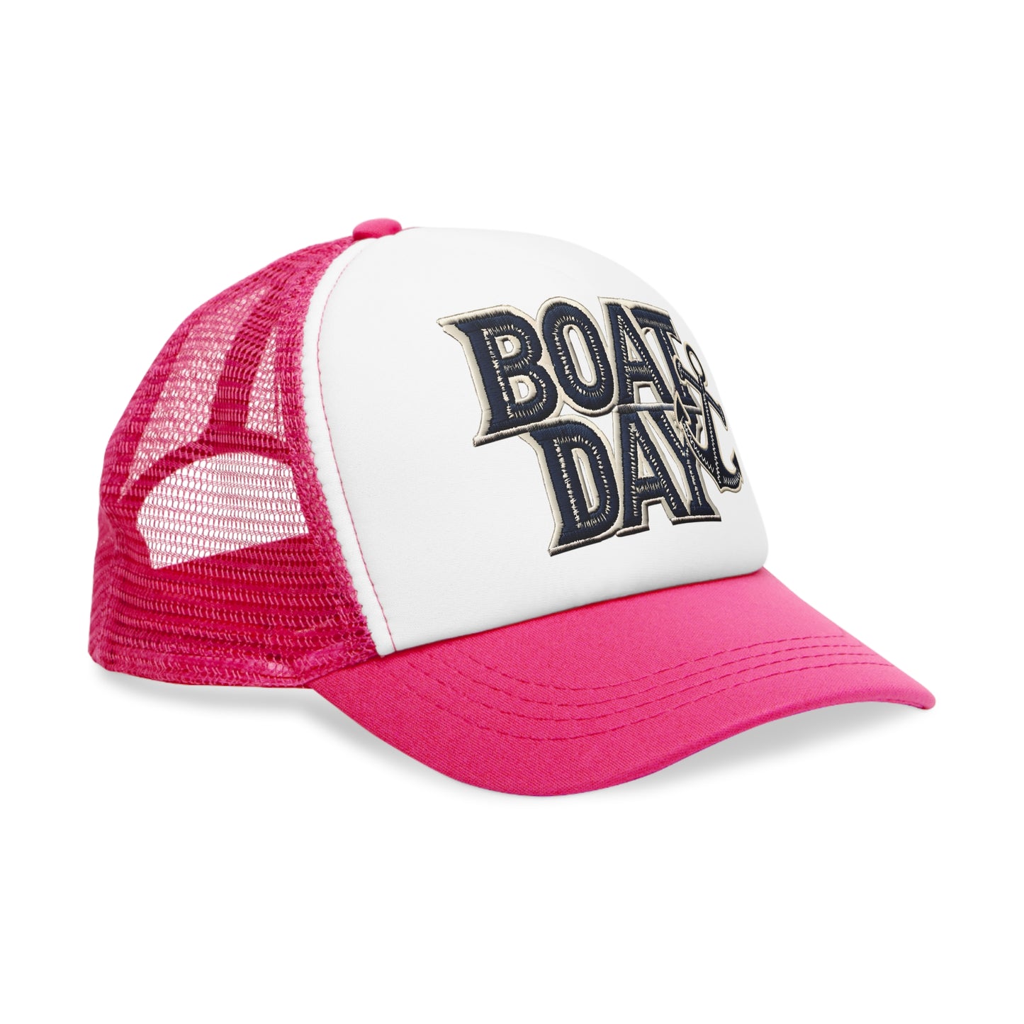 Mesh Cap, Nautical Anchor Boat Day Boat Life, Sailor Hat, Cruise Apparel, Ship Theme Trucker Hat, Yacht Life