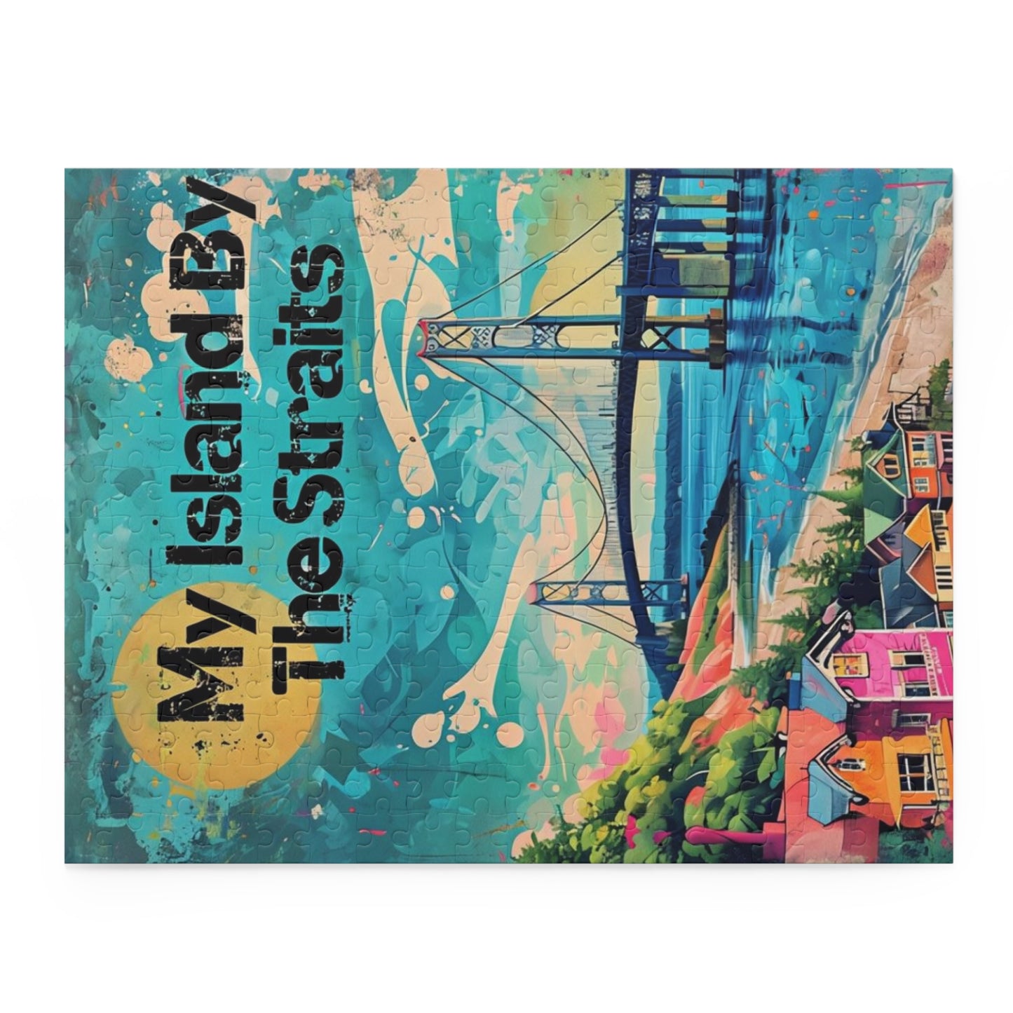 Mackinac Island, Mackinac Bridge, Great Lakes, Mackinaw City Michigan, Upper Peninsula Puzzle (120, 252, 500-Piece), Mother's Day Gift Idea