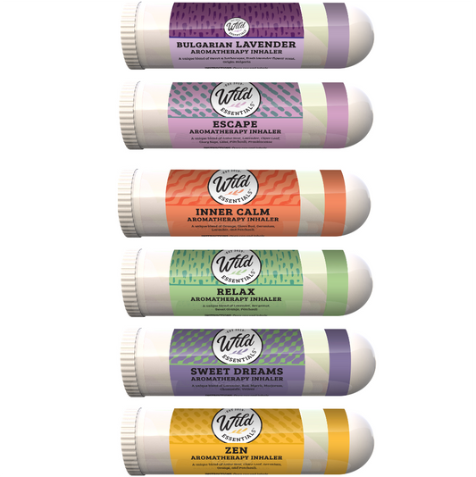 Relax 6 Assorted Aromatherapy Inhalers w/ essential oils