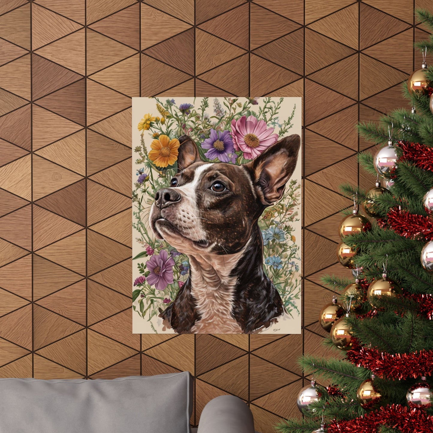 Poster - Jack Russel Boston Terrier Mix BoJack Matte Vertical
