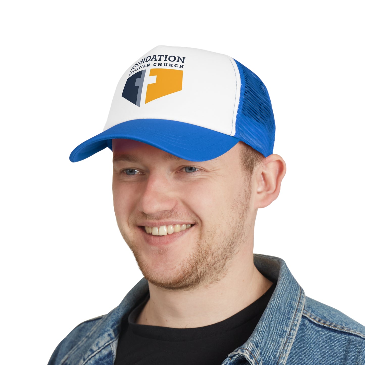 Foundation Christian Church Mesh Cap, Oakland University, Michigan, Faith, Cross, Baseball Hat, College, Rochester Michigan