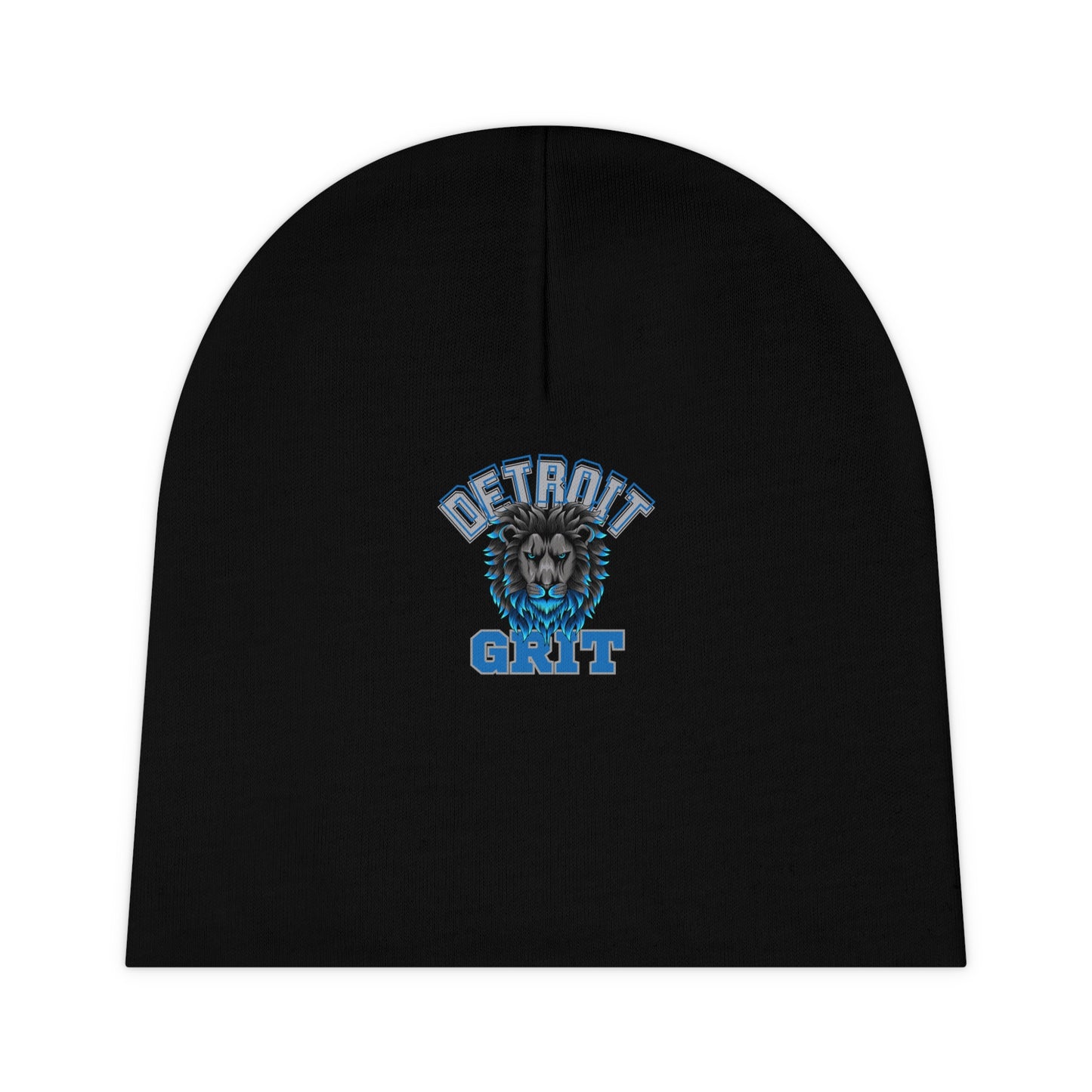 Infant Baby Beanie - Detroit Grit Design, Baby Gift, Baby Shower Gift, Detroit Football, Lions Football, Gender Reveal