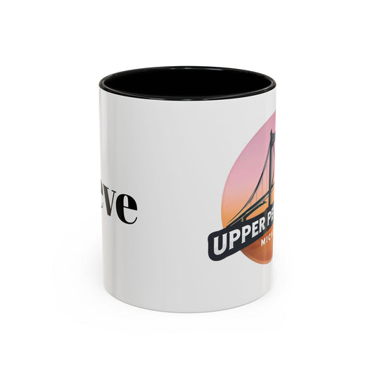 Coffee Mug, Mackinac Bridge Upper Peninsula Michigan Personalized Cup, Mackinac Island, Custom Name Mug, Gift for Coffee Lover, Travel Mug,