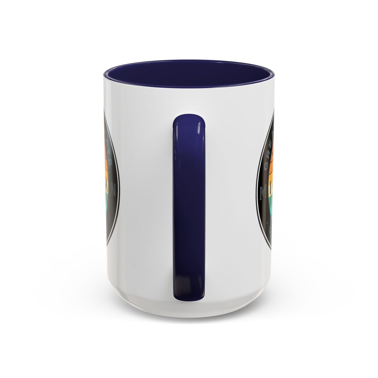Michigan Accent Coffee Mug, Great Lakes State Cup, Personalized Gift for Michiganders, Camping, Boating, Good Vibes Only