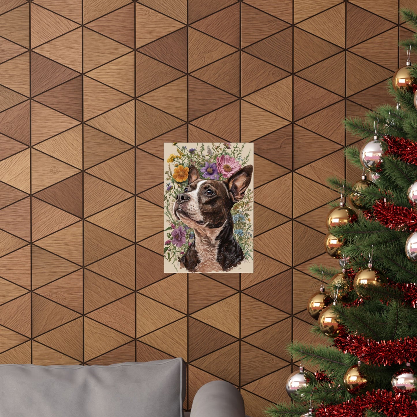 Poster - Jack Russel Boston Terrier Mix BoJack Matte Vertical