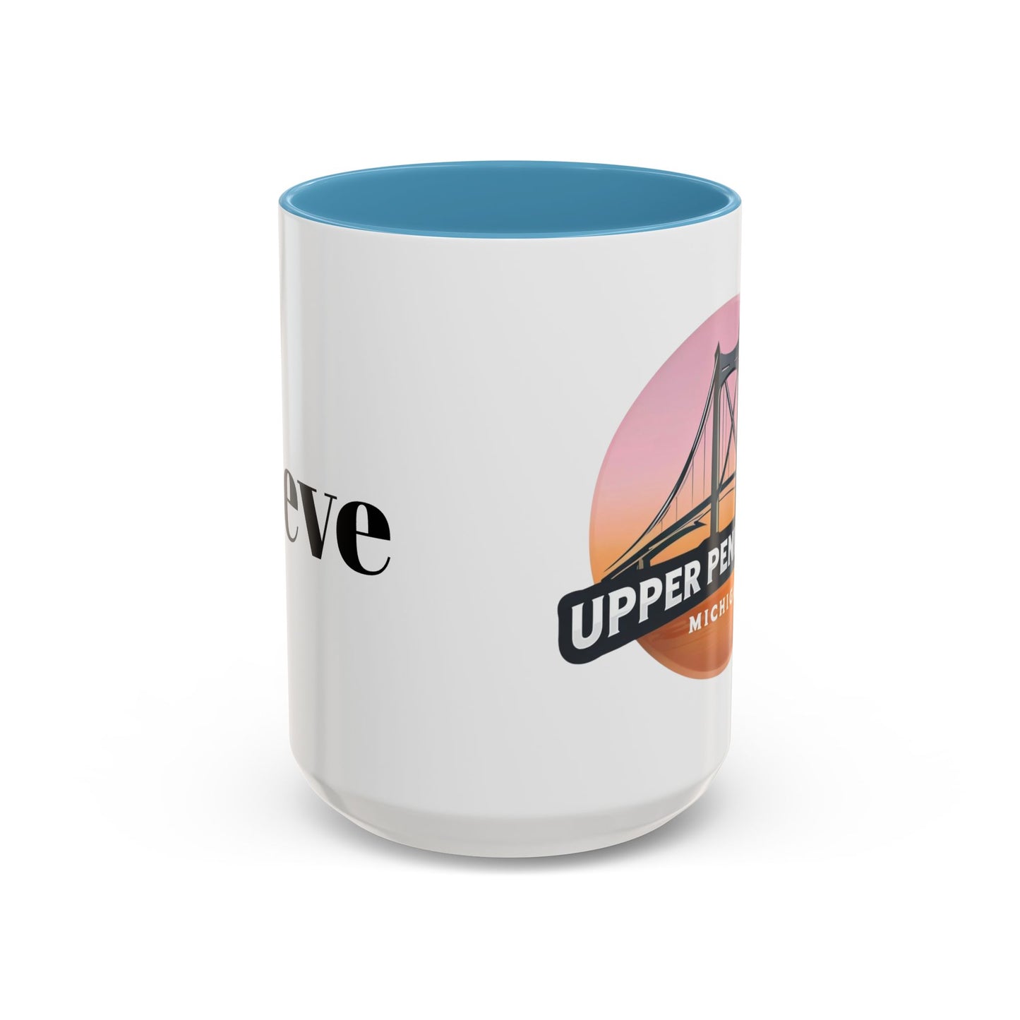 Coffee Mug, Mackinac Bridge Upper Peninsula Michigan Personalized Cup, Mackinac Island, Custom Name Mug, Gift for Coffee Lover, Travel Mug,