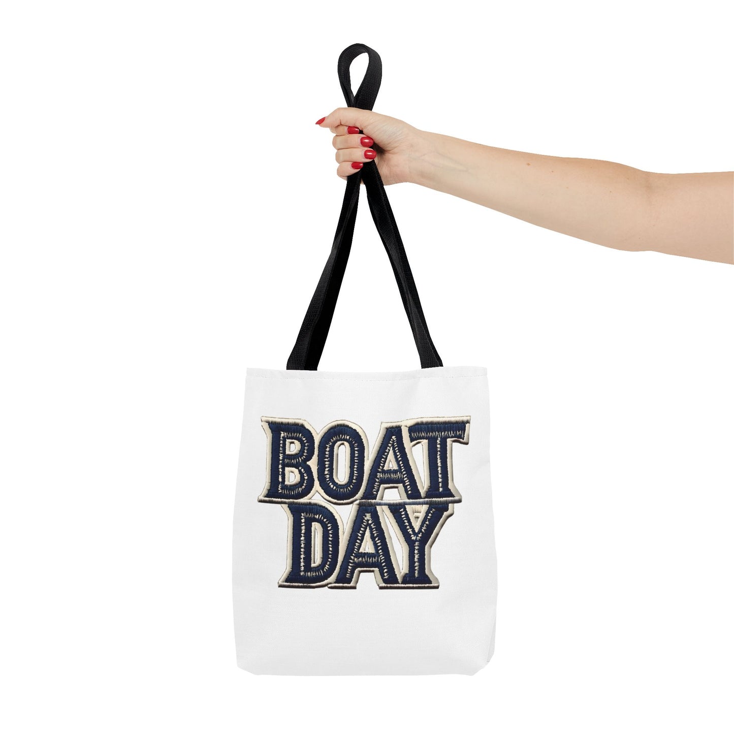 Nautical Boat Day Tote Bag with Anchor, Beach Bag, Summer Tote, Canvas Tote, Shoulder Bag, Vacation Bag