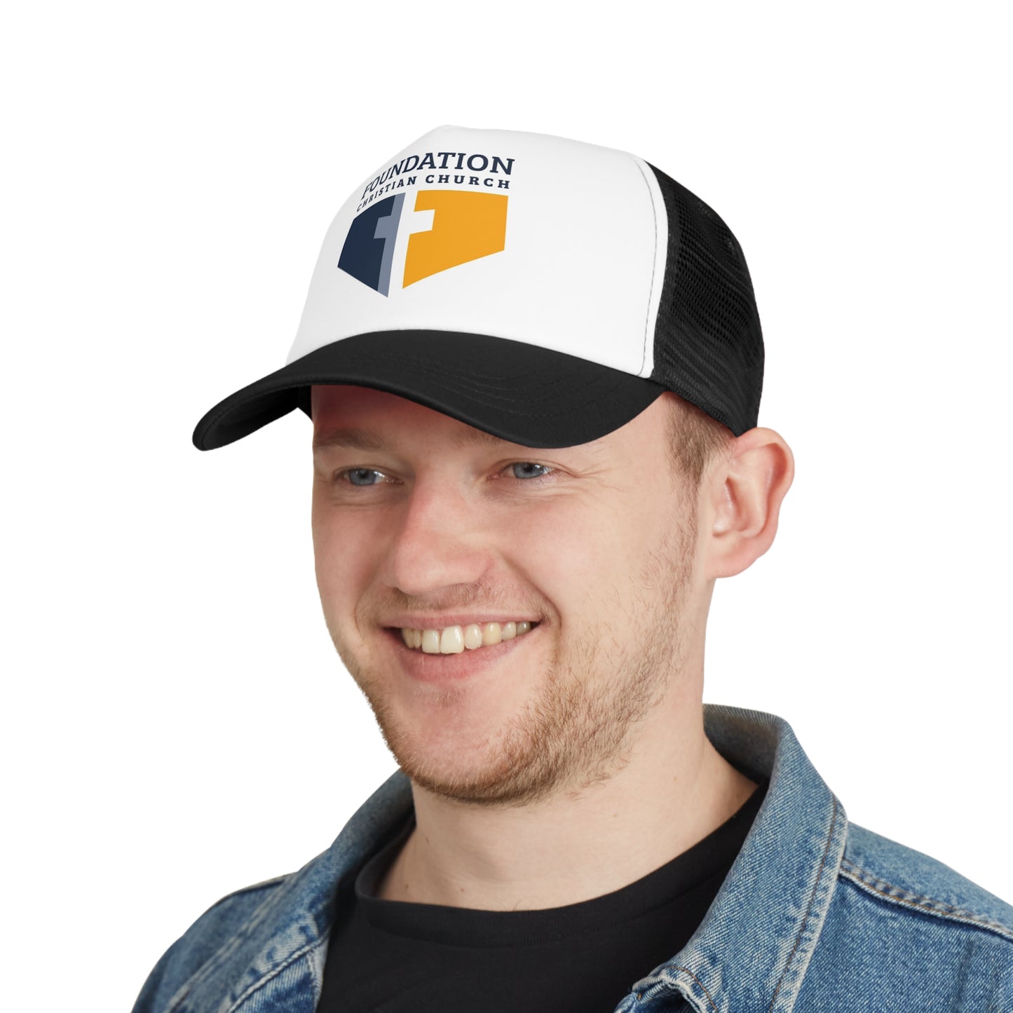 Foundation Christian Church Mesh Cap, Oakland University, Michigan, Faith, Cross, Baseball Hat, College, Rochester Michigan