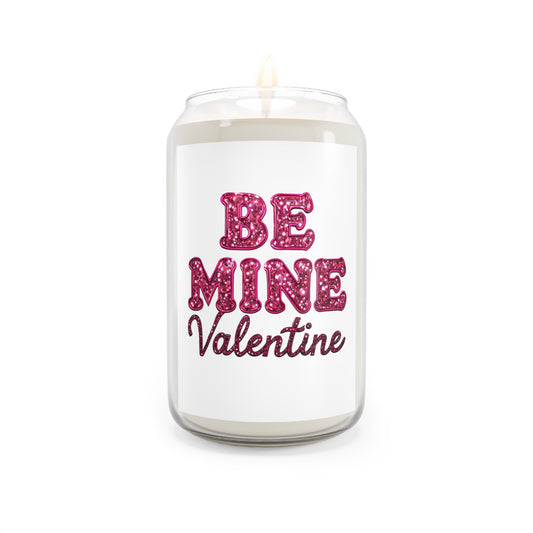 Candle, Be Mine Faux Sequin Valentine's Design, 13.75oz