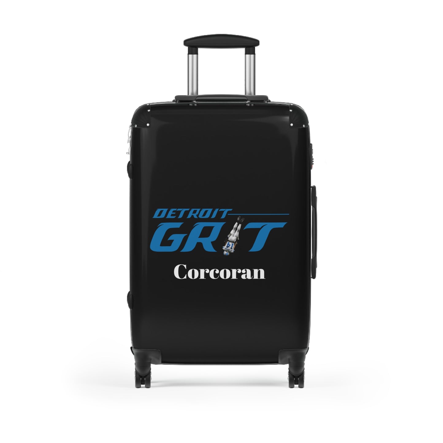 Suitcase, Detroit Grit 313, Lions Football, Personalized Fan Gift, Detroit Football Decals, Travel Accessories