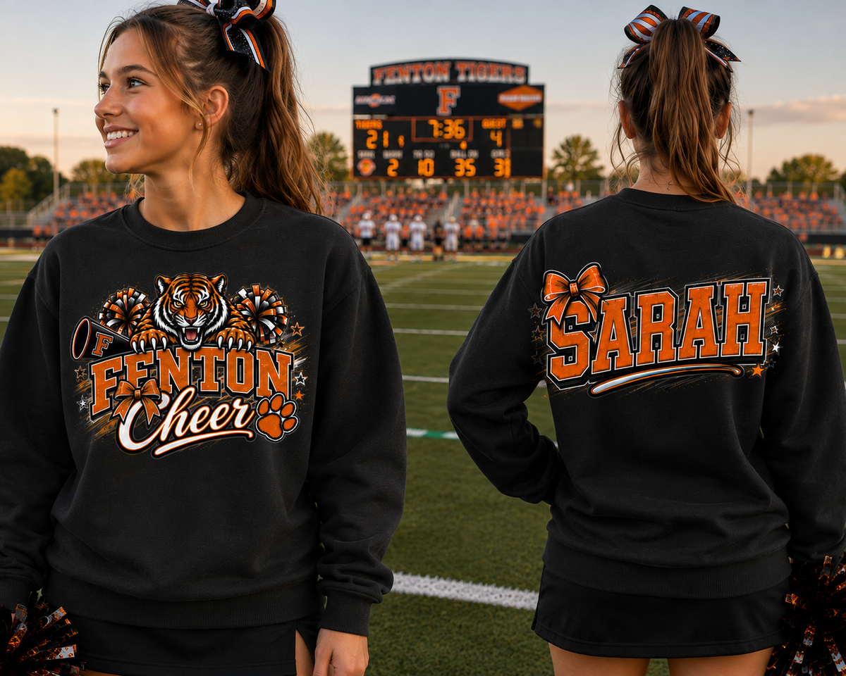 Fenton Cheer Spirit Wear | Gildan Softstyle T-Shirt, Crewneck Sweatshirt or Hoodie