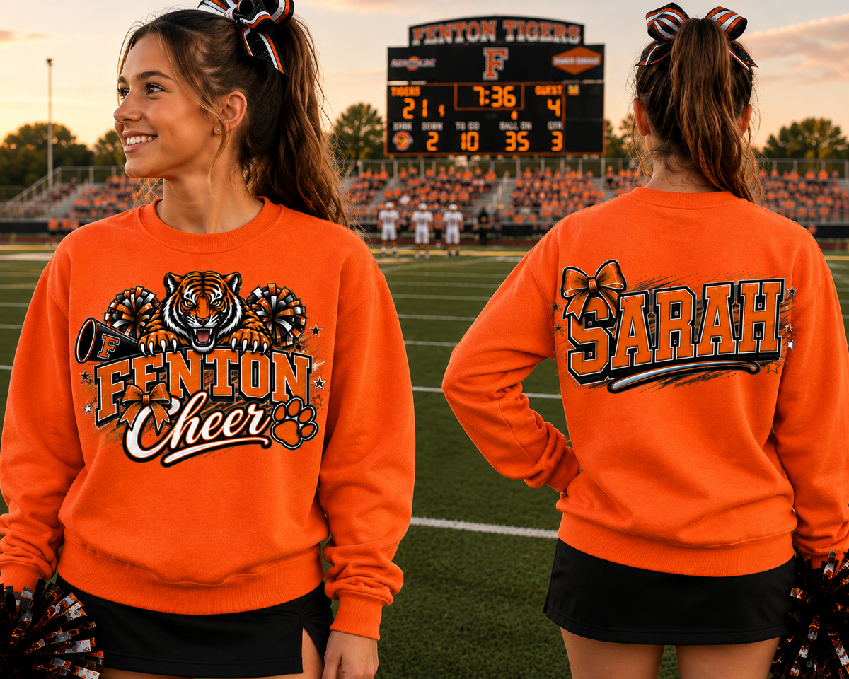Fenton Cheer Spirit Wear | Gildan Softstyle T-Shirt, Crewneck Sweatshirt or Hoodie