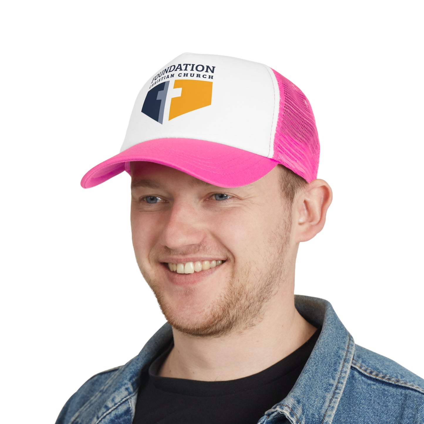 Foundation Christian Church Mesh Cap, Oakland University, Michigan, Faith, Cross, Baseball Hat, College, Rochester Michigan