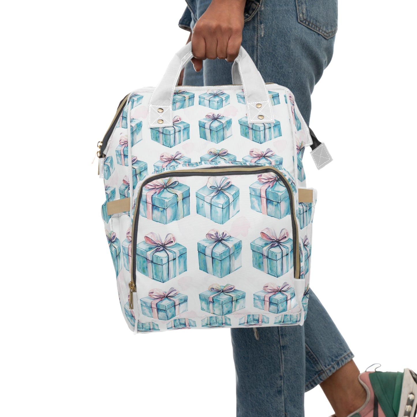 Tiffany Blue Backpack, Diaper Bag, Mommy Bag, Travel Bag, Baby Shower Gift, Nursery Organizer