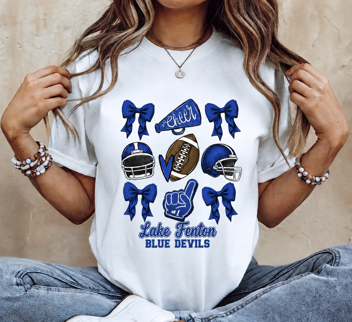 Lake Fenton Cheer & Football Spirit Wear | Gildan Softstyle T-Shirt, Crewneck Sweatshirt or Hoodie