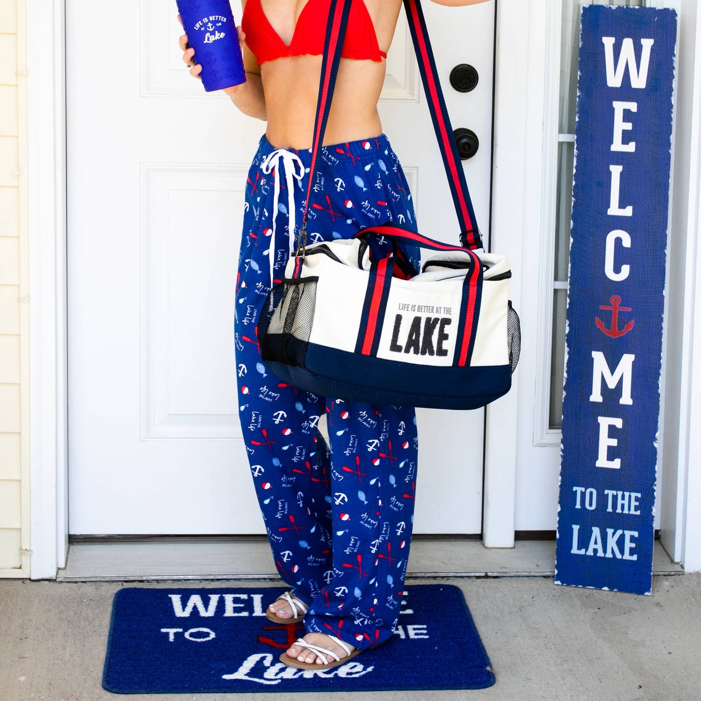 Welcome to the Lake - 48" Wooden Sign