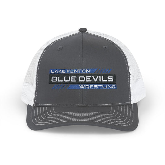 Lake Fenton Wrestling Snapback Trucker Cap