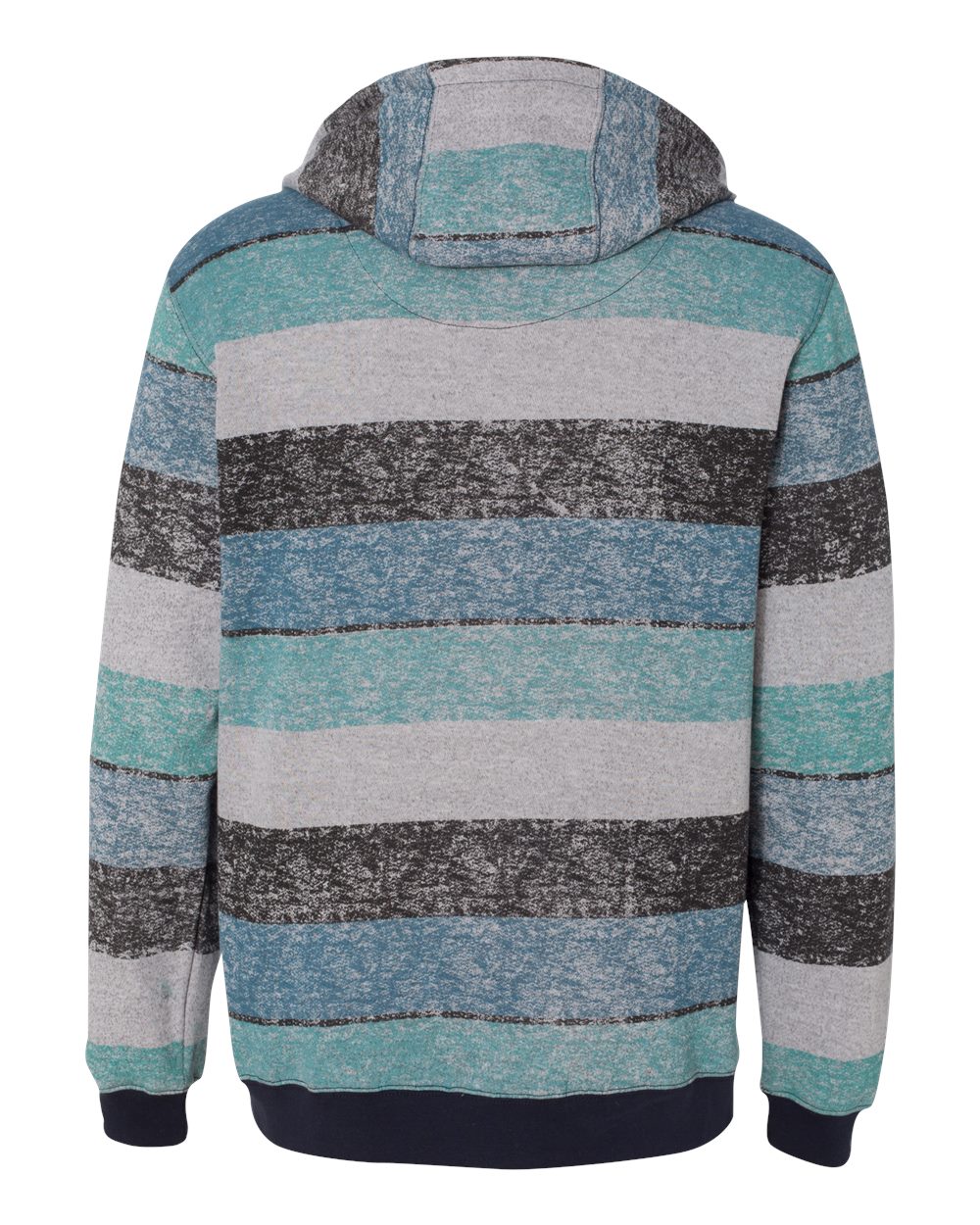 Burnside - Printed Stripes Fleece Sweatshirt Sizes S-3XL