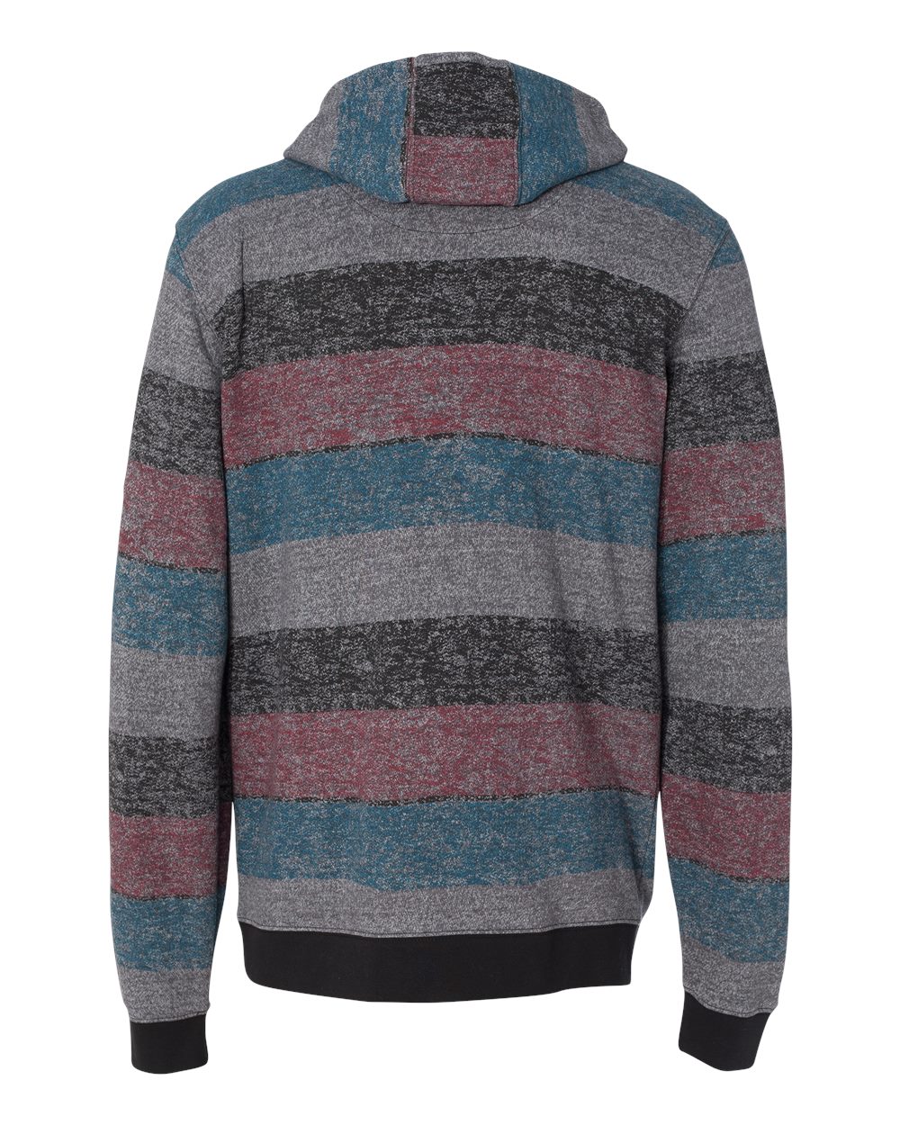 Burnside - Printed Stripes Fleece Sweatshirt Sizes S-3XL