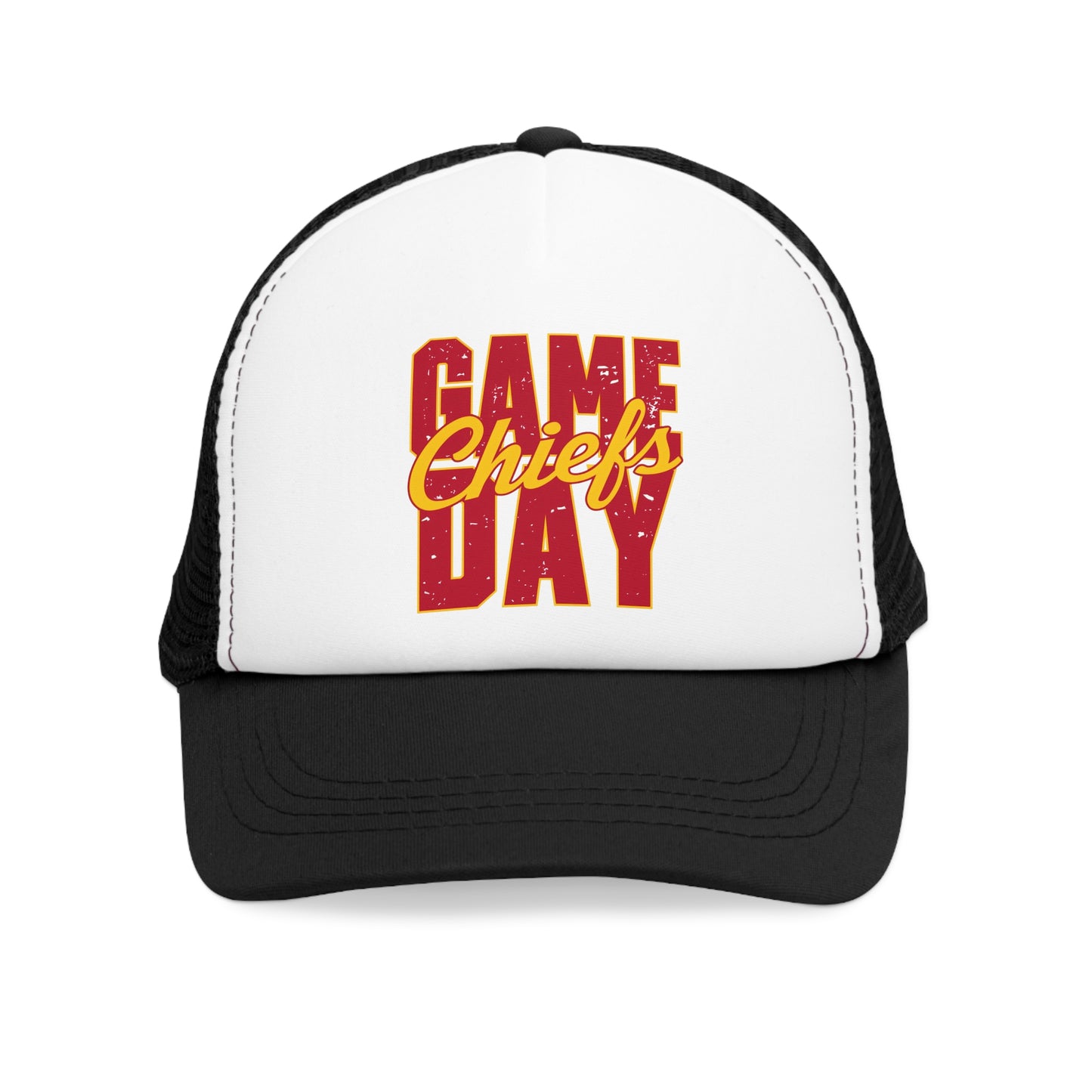 Mesh Cap for Chiefs Game Day Fans - Chiefs Football Baseball Soccer Fan Apparel, Volleyball Softball Hat