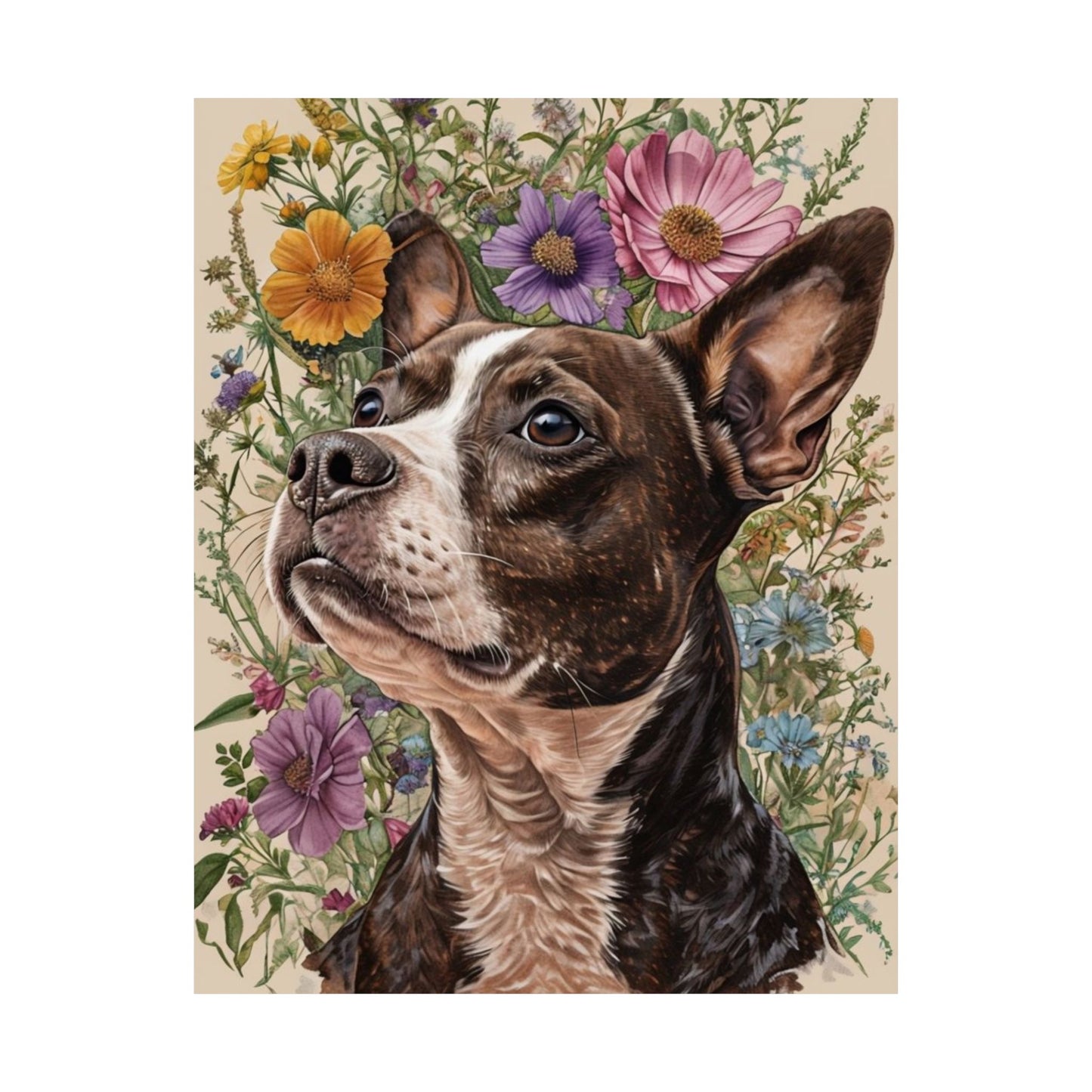 Poster - Jack Russel Boston Terrier Mix BoJack Matte Vertical