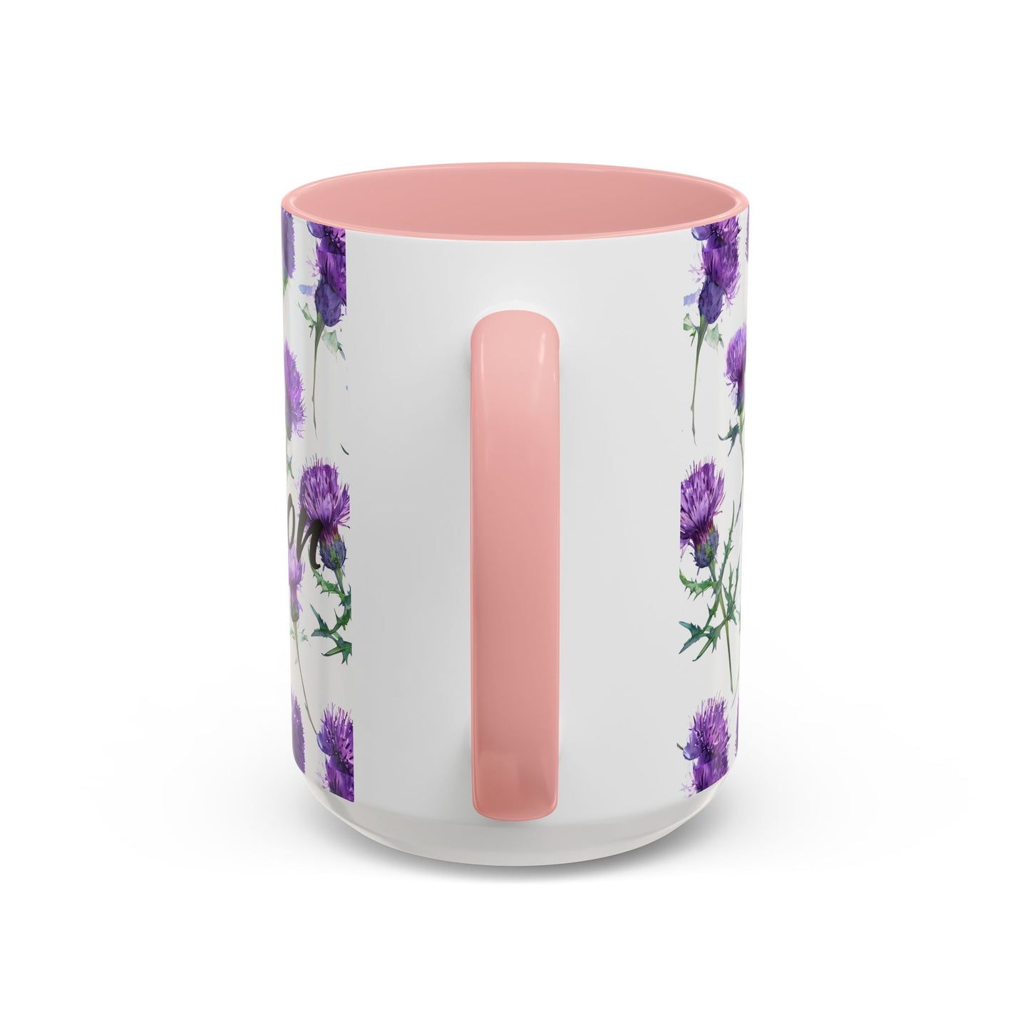 Coffee Mug, Scottish Thistle Design, Tea Cup, Floral Pattern, Gift for Her, Ceramic Mug, Kitchen Decor, Unique Mug, Personalized