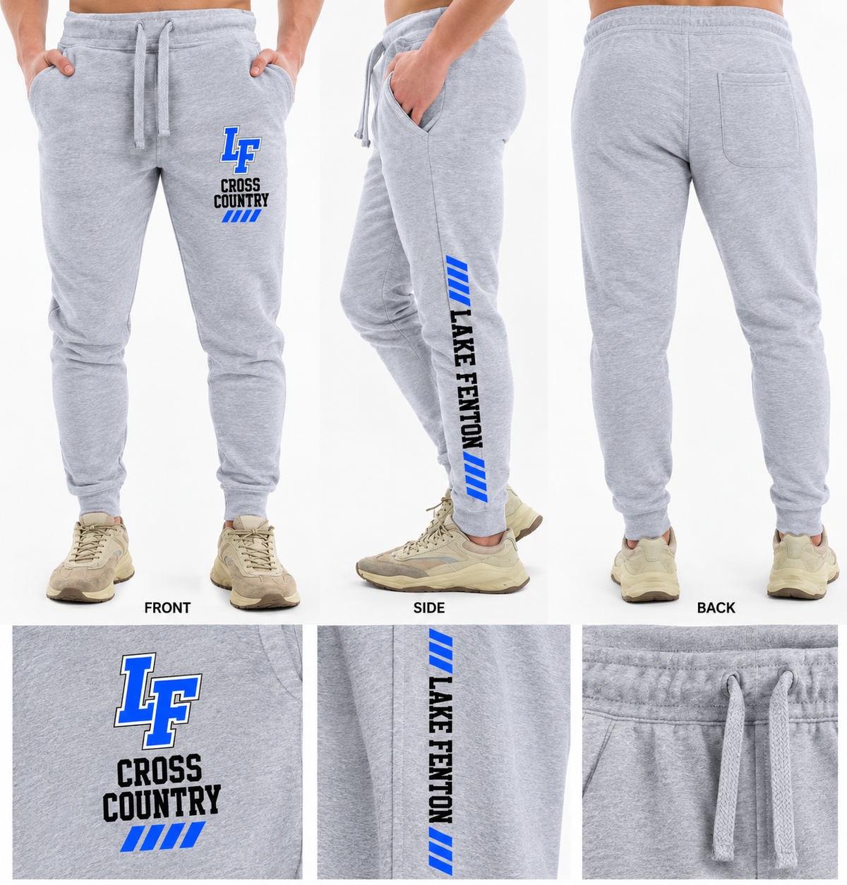 Lake Fenton Cross Country Team Layne Seven Joggers Sizes XS-3XL