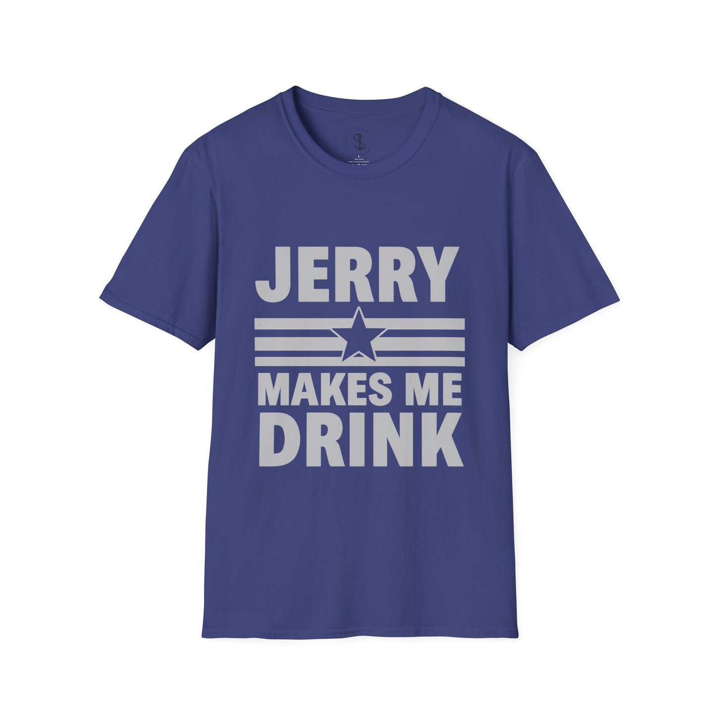Dallas Football Unisex T-Shirt, Jerry Makes Me Drink, Cowboys Football Tee, Funny Fan Shirt, Gift for Sports Lover
