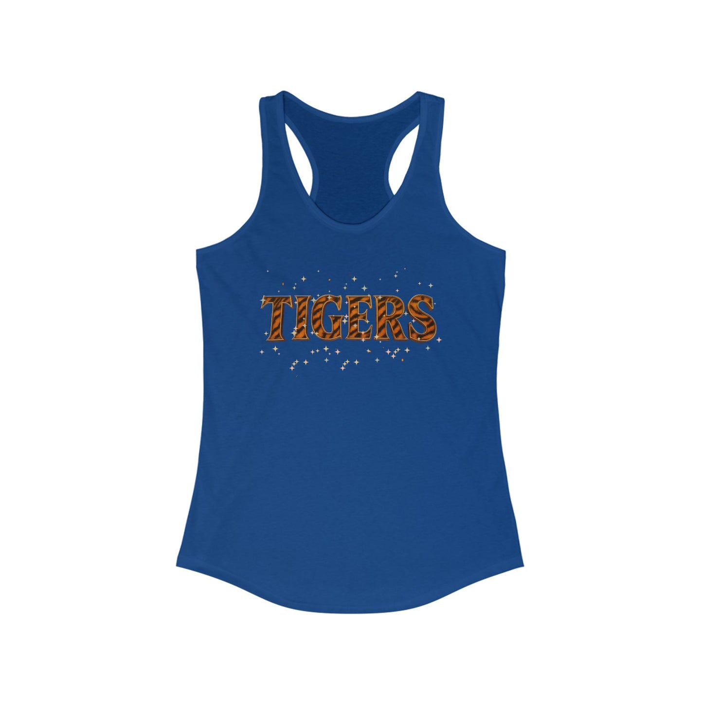Racerback Tank Tiger Baseball Fan Gear Apparel, Next Level