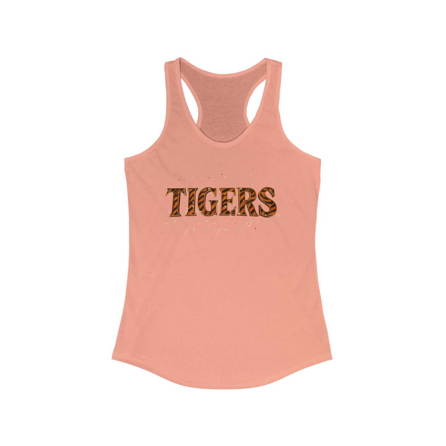 Racerback Tank Tiger Baseball Fan Gear Apparel, Next Level