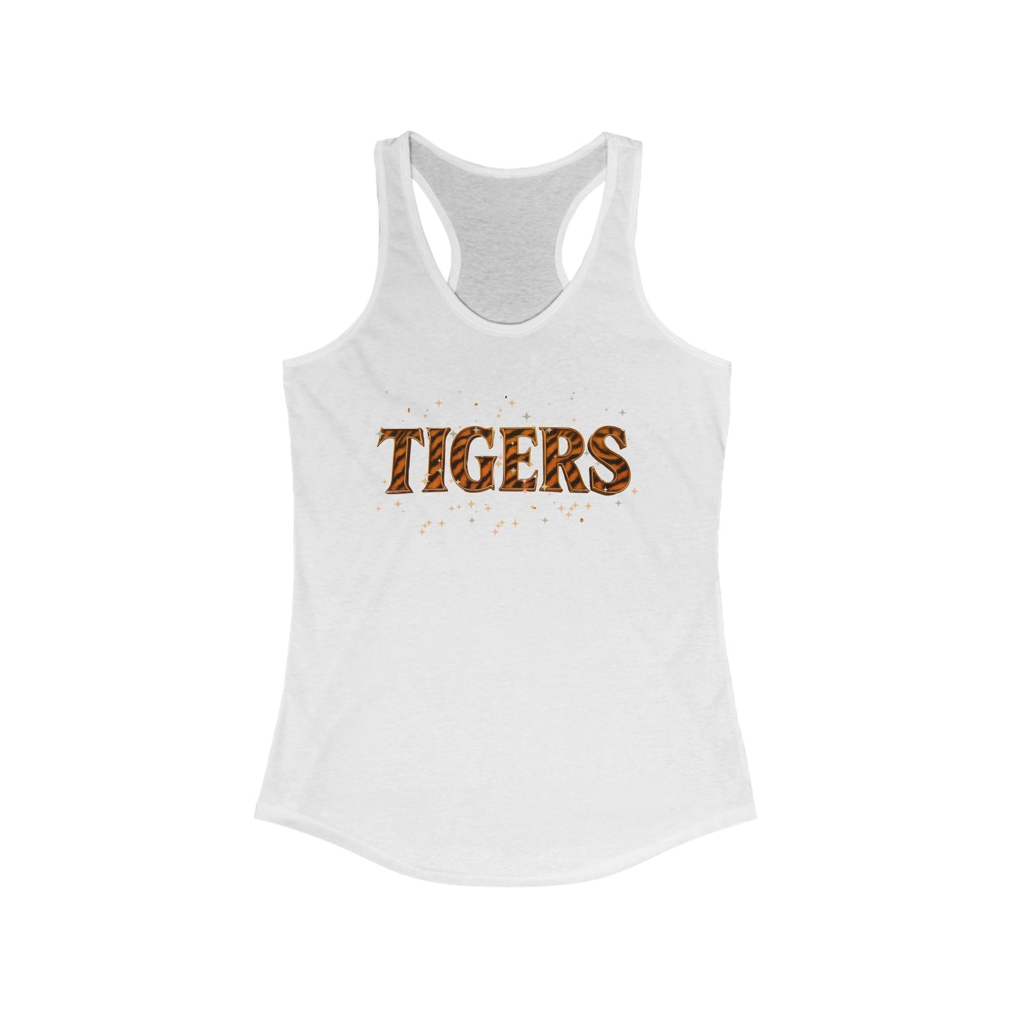 Racerback Tank Tiger Baseball Fan Gear Apparel, Next Level