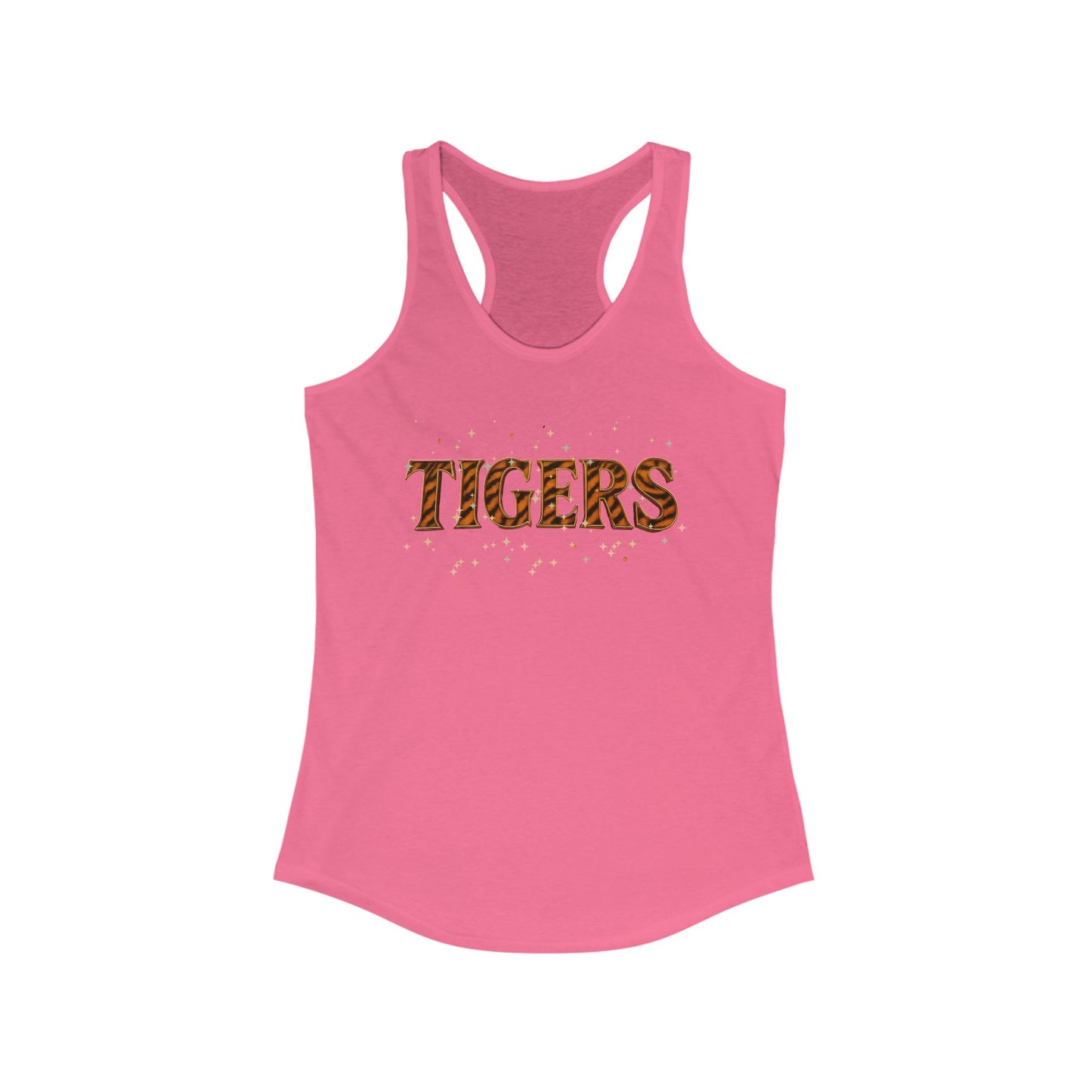 Racerback Tank Tiger Baseball Fan Gear Apparel, Next Level