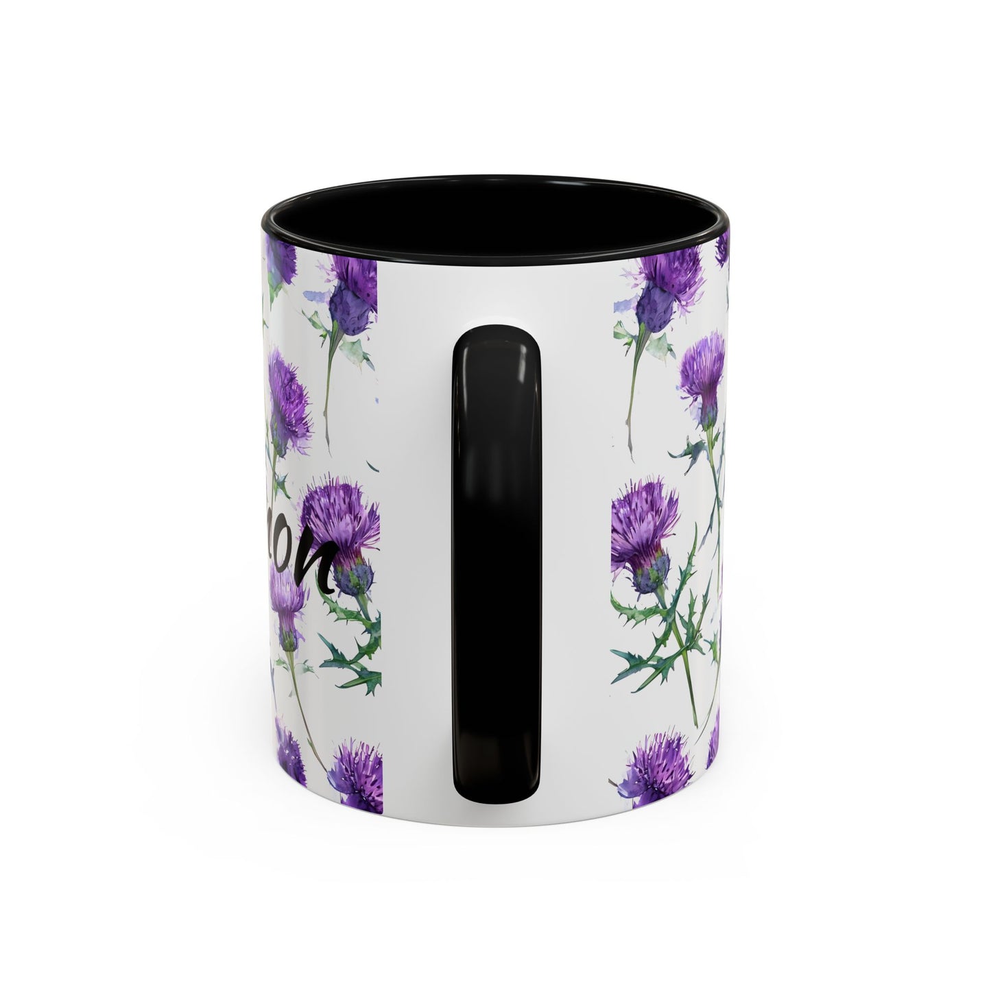 Coffee Mug, Scottish Thistle Design, Tea Cup, Floral Pattern, Gift for Her, Ceramic Mug, Kitchen Decor, Unique Mug, Personalized