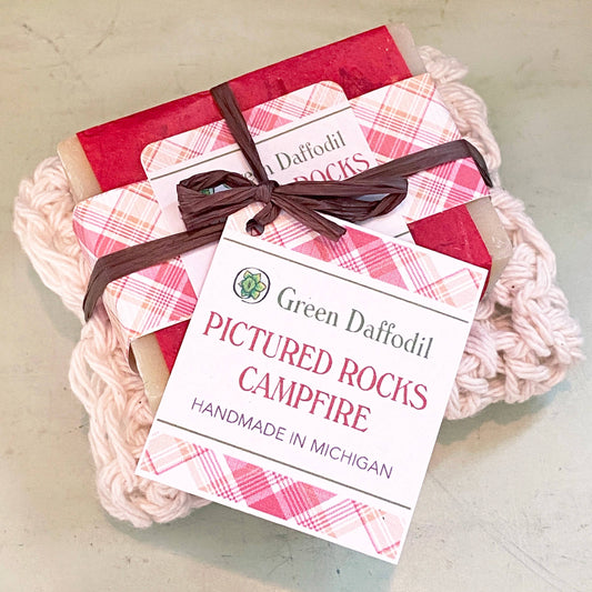 Pictured Rocks Campfire Soap & Washcloth Gift Set - Michigan