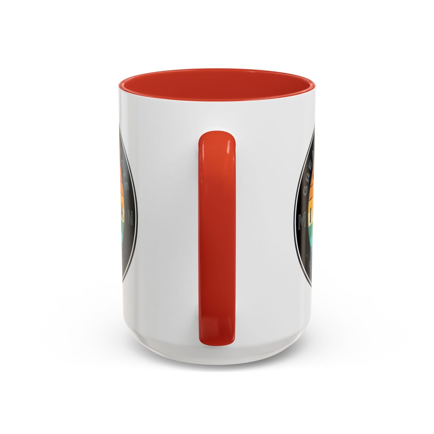 Michigan Accent Coffee Mug, Great Lakes State Cup, Personalized Gift for Michiganders, Camping, Boating, Good Vibes Only