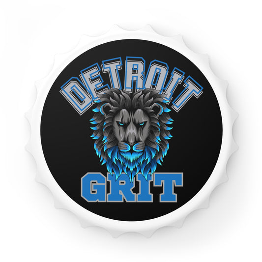 Detroit Grit, Detroit Football, Lions Football, Bottle Opener, Fridge Magnet, Football Gift Idea, Detroit 313, Father's Day Gift Idea, Lions