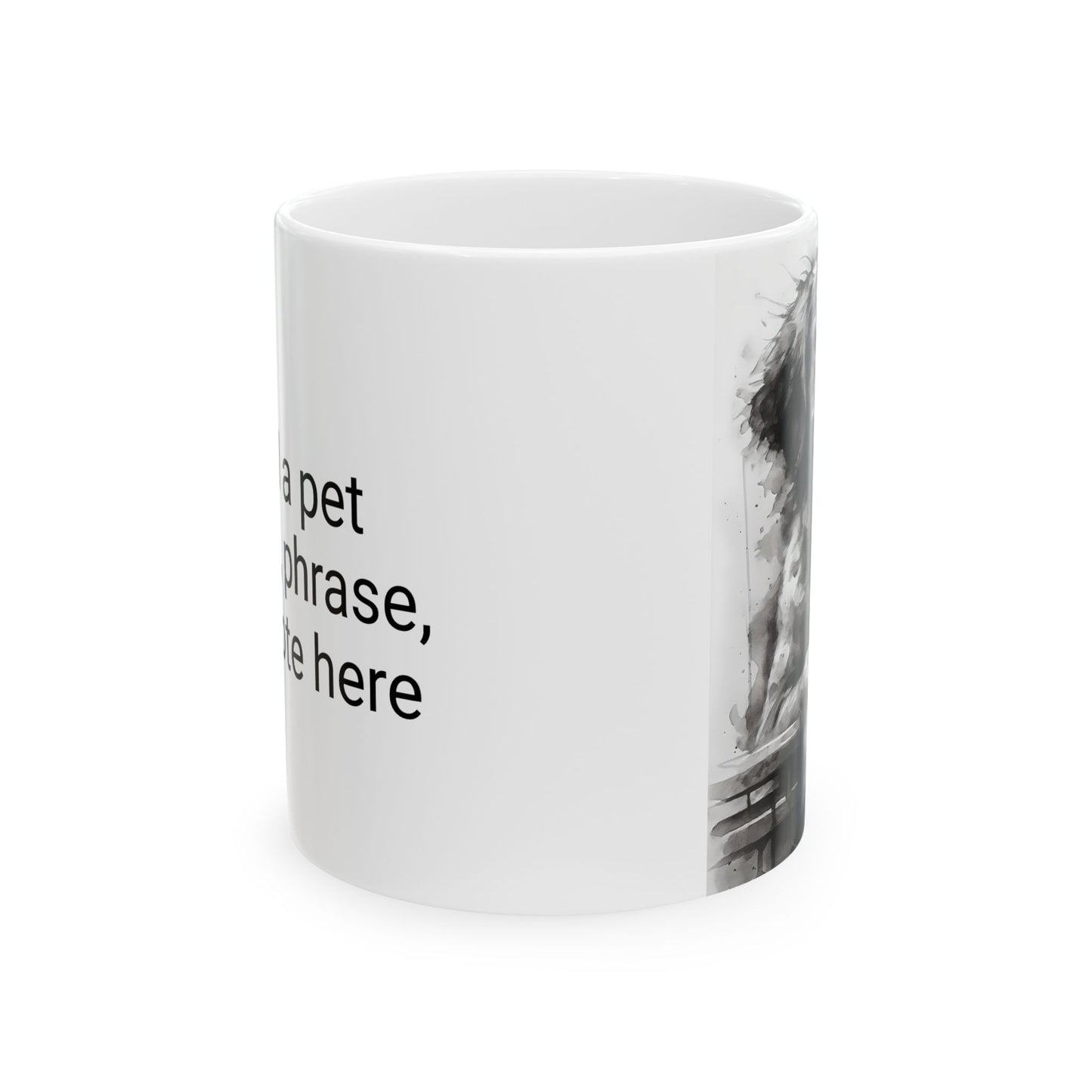 Custom Pet Portrait Mug - Personalized Dog/Cat Coffee Cup, Gift for Pet Lovers, Fun Pet Memorable Mug, Mother's Day, Dog Mom, Dog Dad Gift