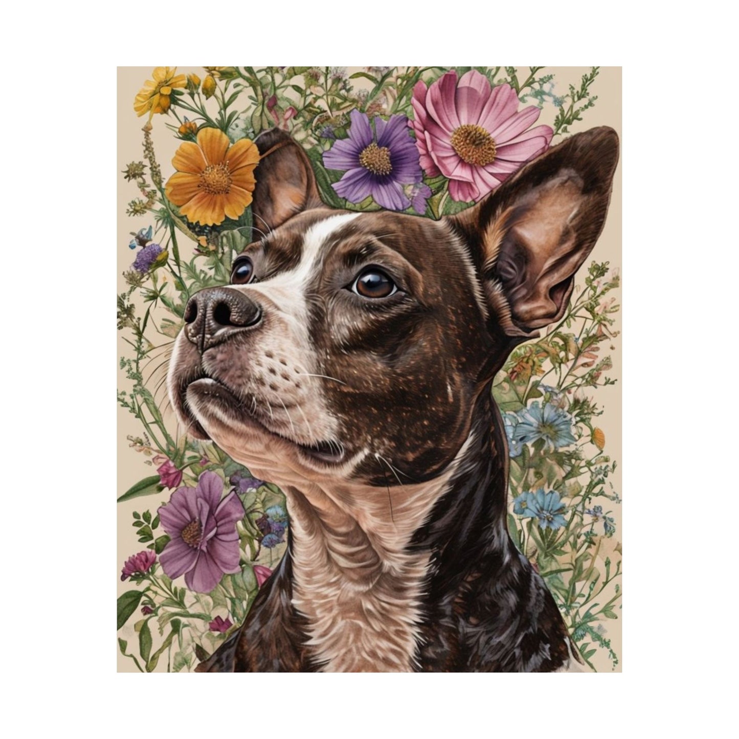 Poster - Jack Russel Boston Terrier Mix BoJack Matte Vertical
