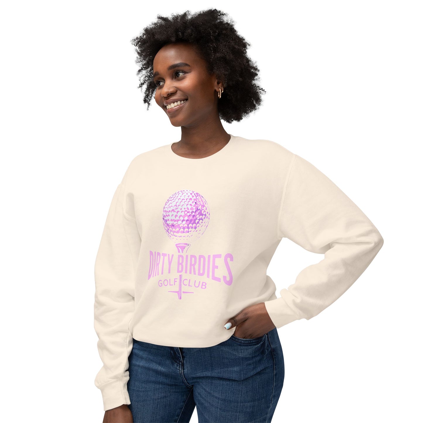 Dirty Birdies Women's Golf Sweatshirt, Golf Lover Gift, Fun Golf Apparel, Golfing Crewneck, Women's Golf Clothing, Golfing Shirt