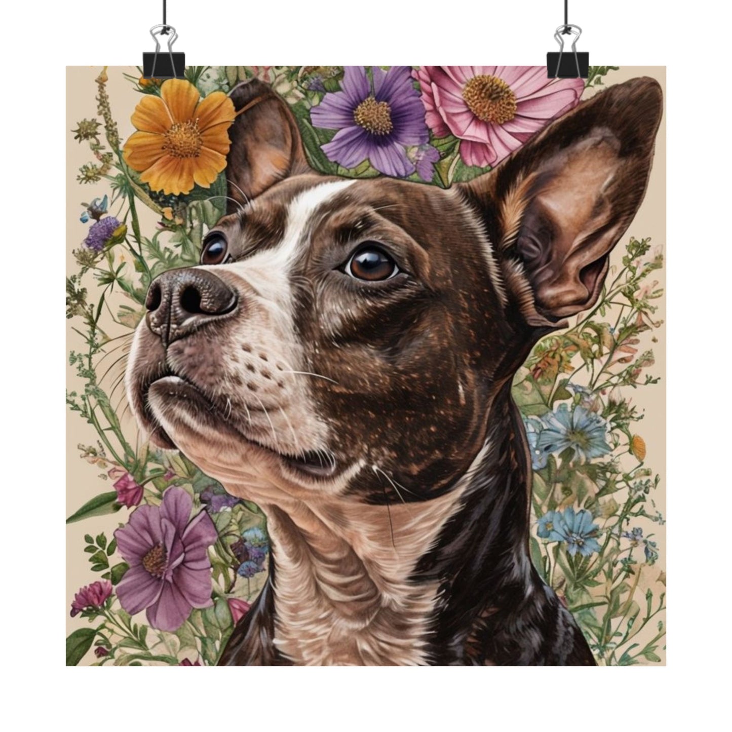 Poster - Jack Russel Boston Terrier Mix BoJack Matte Vertical