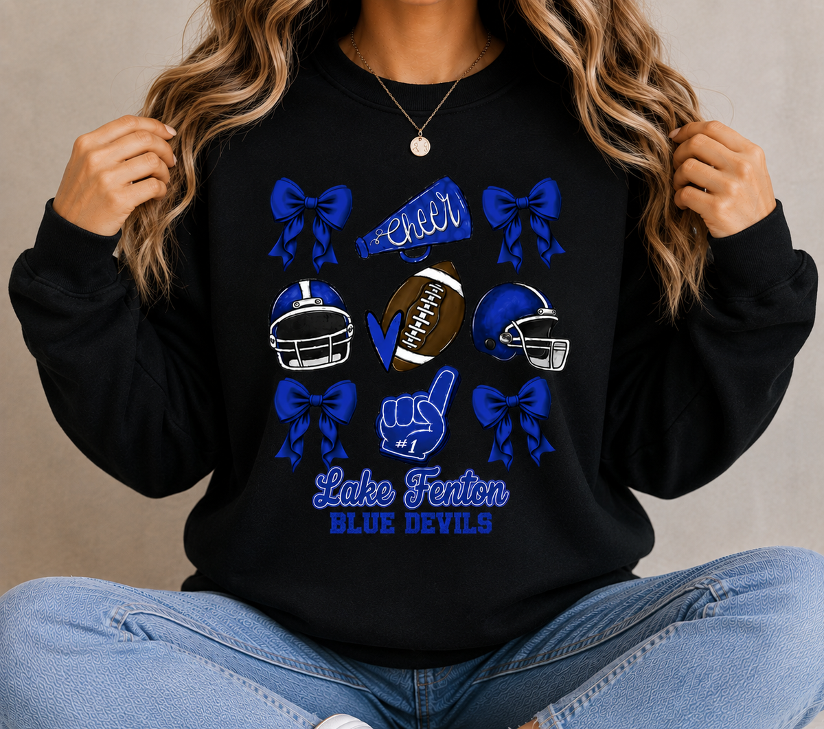 Lake Fenton Cheer & Football Spirit Wear | Gildan Softstyle T-Shirt, Crewneck Sweatshirt or Hoodie