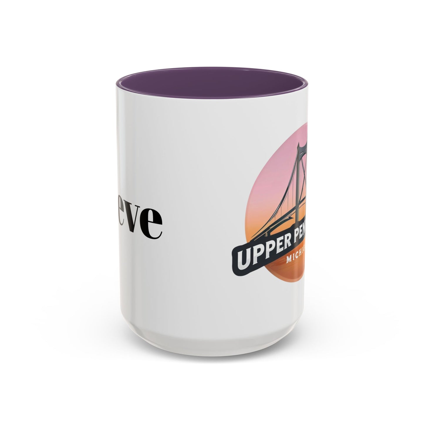 Coffee Mug, Mackinac Bridge Upper Peninsula Michigan Personalized Cup, Mackinac Island, Custom Name Mug, Gift for Coffee Lover, Travel Mug,