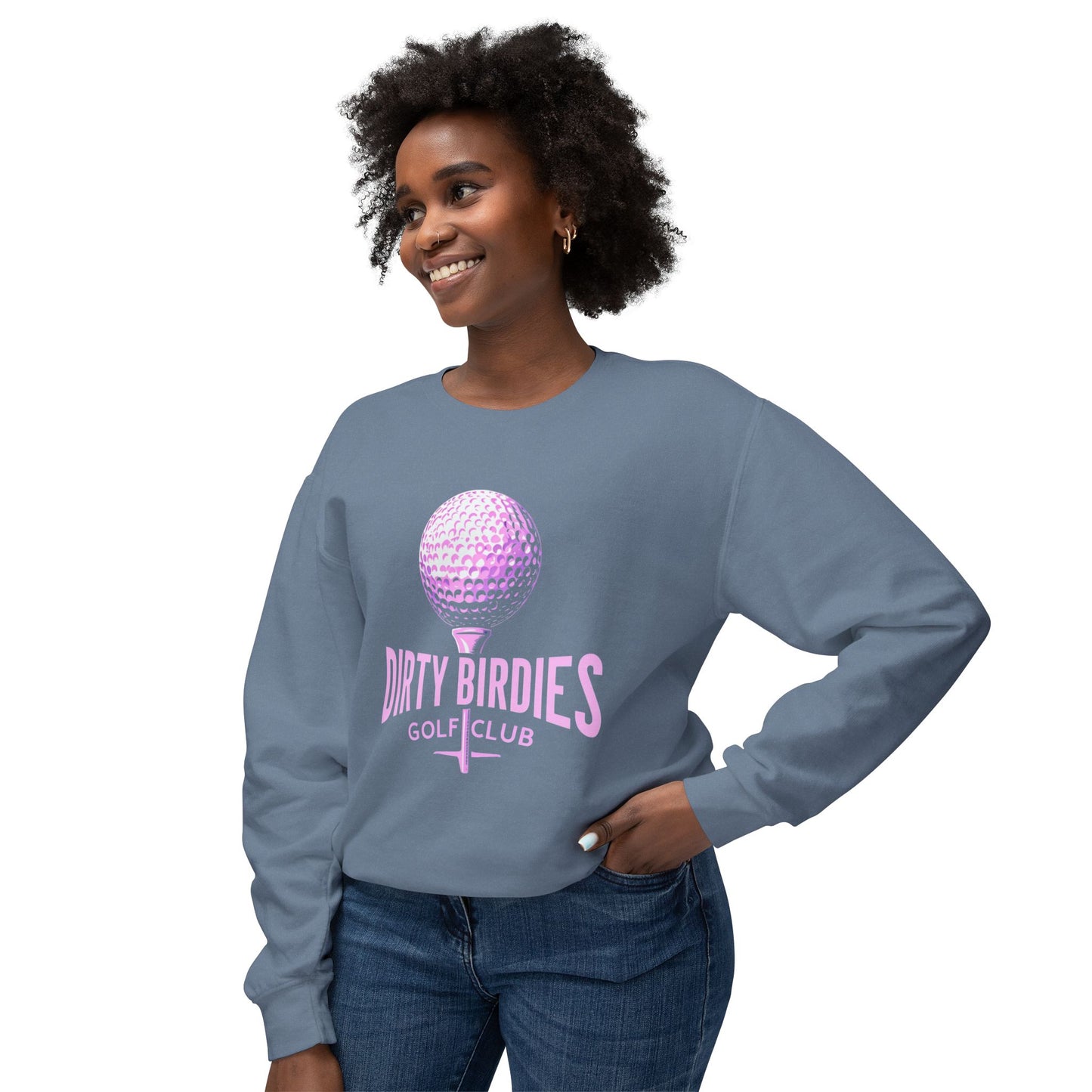Dirty Birdies Women's Golf Sweatshirt, Golf Lover Gift, Fun Golf Apparel, Golfing Crewneck, Women's Golf Clothing, Golfing Shirt