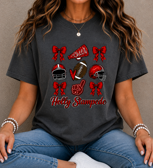 Holly Bronchos Cheer & Football Spirit Wear | Gildan Softstyle T-Shirt, Crewneck Sweatshirt or Hoodie
