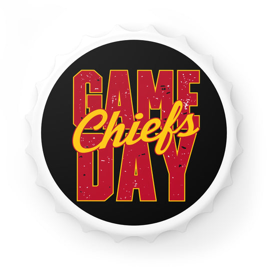 Bottle Opener, Game Day Chiefs, Football, Super Bowl, Kansas City, Man Cave, Valentine's Day Gift, Gifts For Him, Father's Day Gift