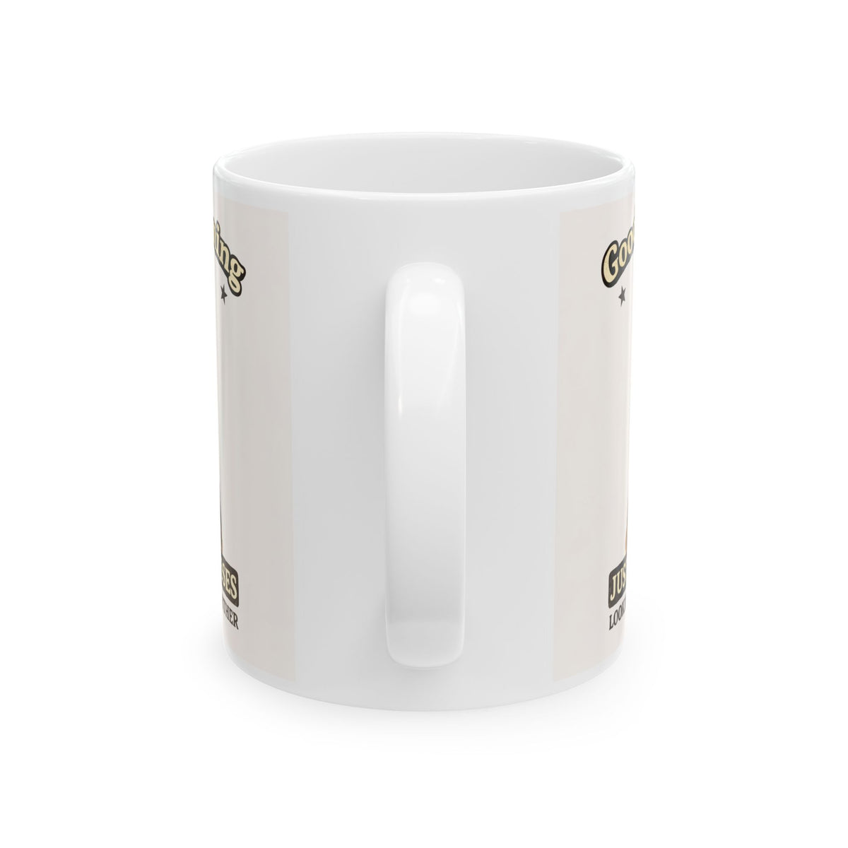 Just Two Asses Looking at Each Other Ceramic Mug — Funny Personalized Donkey Coffee Cup (11oz/15oz)