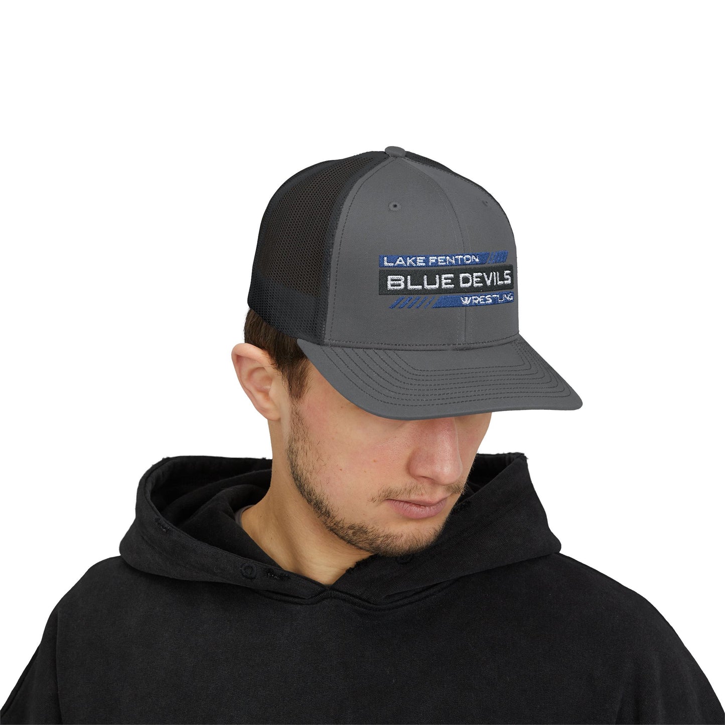 Lake Fenton Wrestling Snapback Trucker Cap