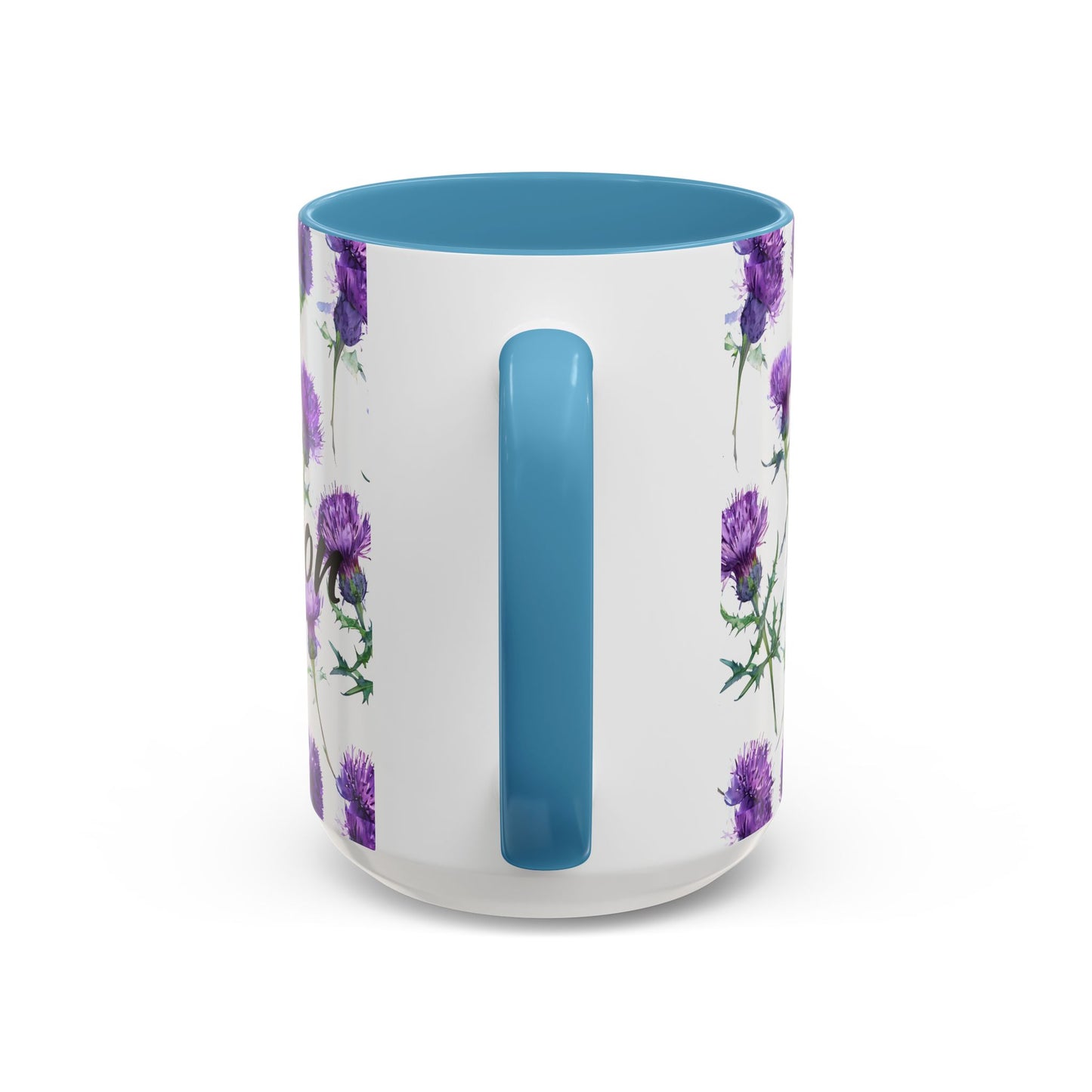 Coffee Mug, Scottish Thistle Design, Tea Cup, Floral Pattern, Gift for Her, Ceramic Mug, Kitchen Decor, Unique Mug, Personalized