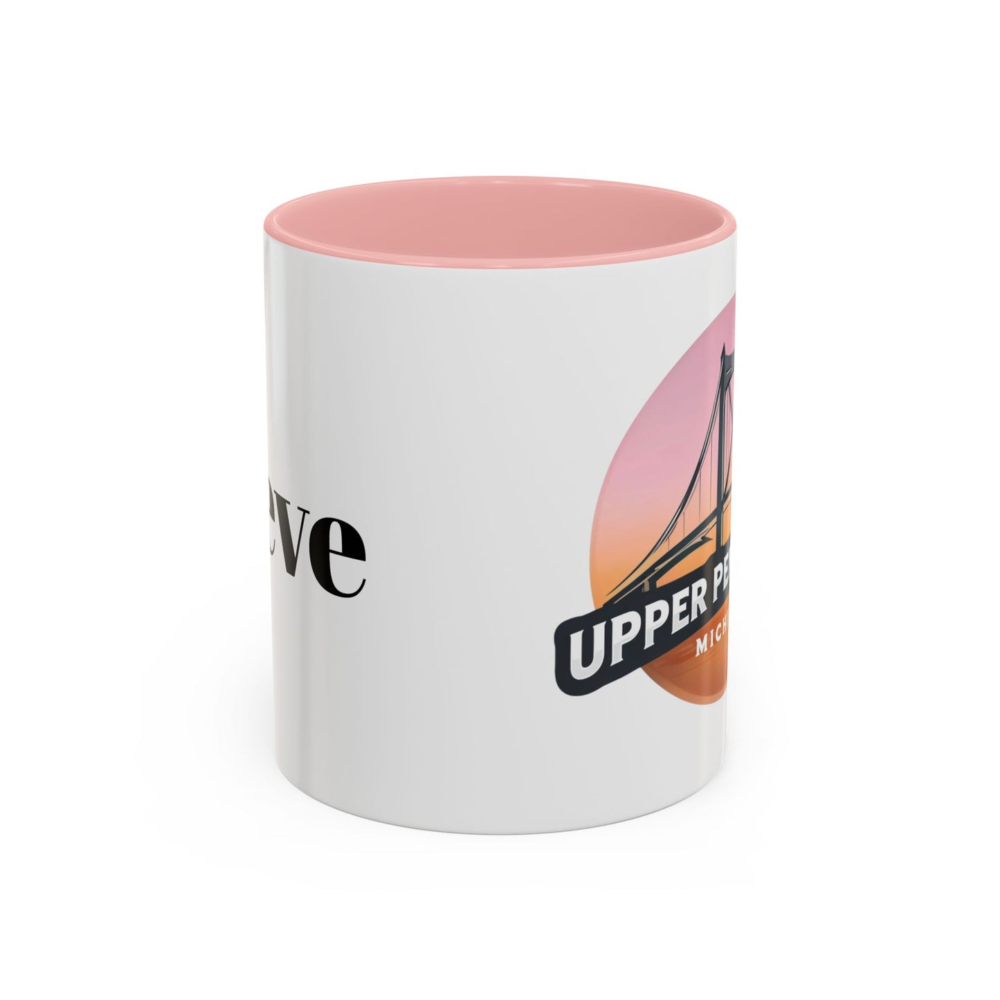 Coffee Mug, Mackinac Bridge Upper Peninsula Michigan Personalized Cup, Mackinac Island, Custom Name Mug, Gift for Coffee Lover, Travel Mug,