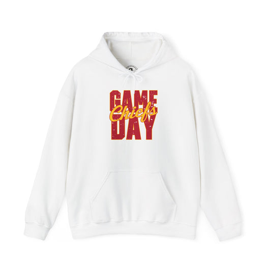 Chiefs Game Day Hoodie, Unisex Hooded Sweatshirt for Chiefs Football Fans, Cozy Chiefs Fan Gear